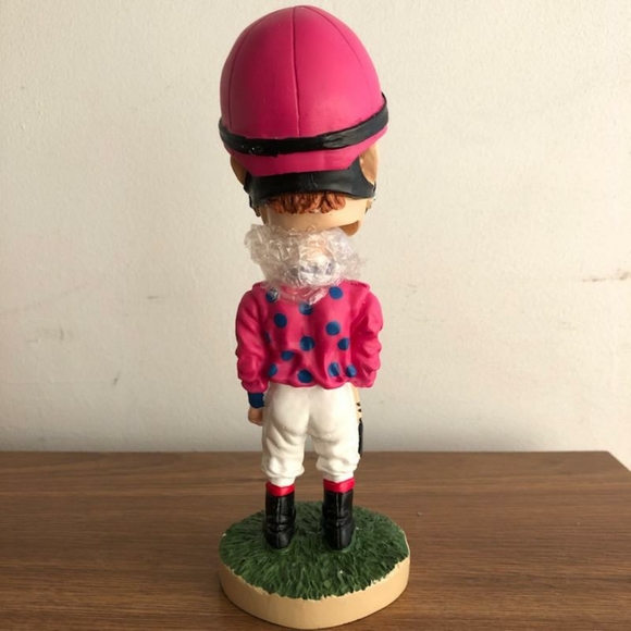 Hollywood Park 2001 Hollywood Gold Cup Chris McCarron Bobblehead New w Box - Picture 6 of 8